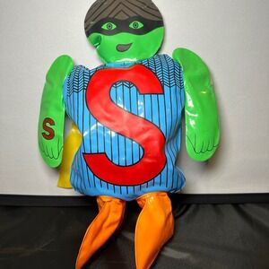 Vintage 1971 Inflatable The Letter People Mr. S Super Socks Arista Corp Alphabet